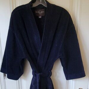 Black Brown 1826 from HBC Navy 100% Cotton Robe, Made in Turkey